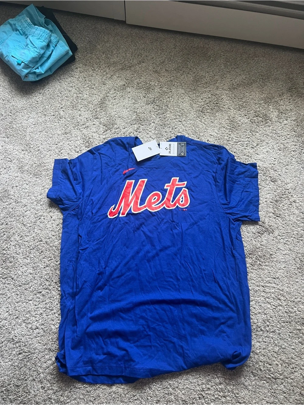 NEW YORK METS NIKE Blue 'Soto 22' Baseball Jersey Tee XXL NWT